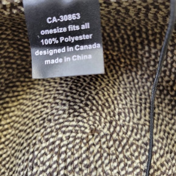 Brown Beige Chenille Braid Fall Dress Hat Casual Hat- One Size- Adjustable main image 9